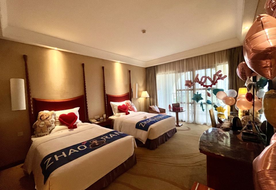 追星主題海景雙床房