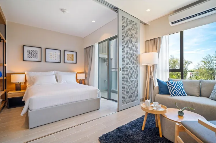 อพาร์ทเมนต์ 1 ห้องนอน (A2F)