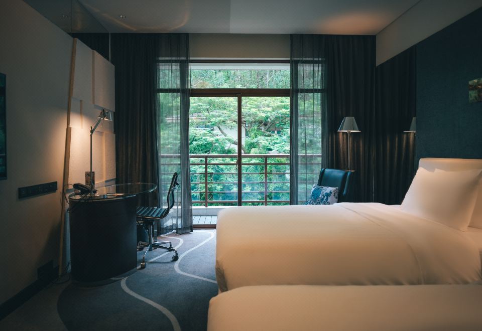 绿庭氧居 | 山景阳台双床房