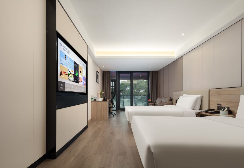 几木湖景双床房[深睡枕+小冰箱+浴袍]