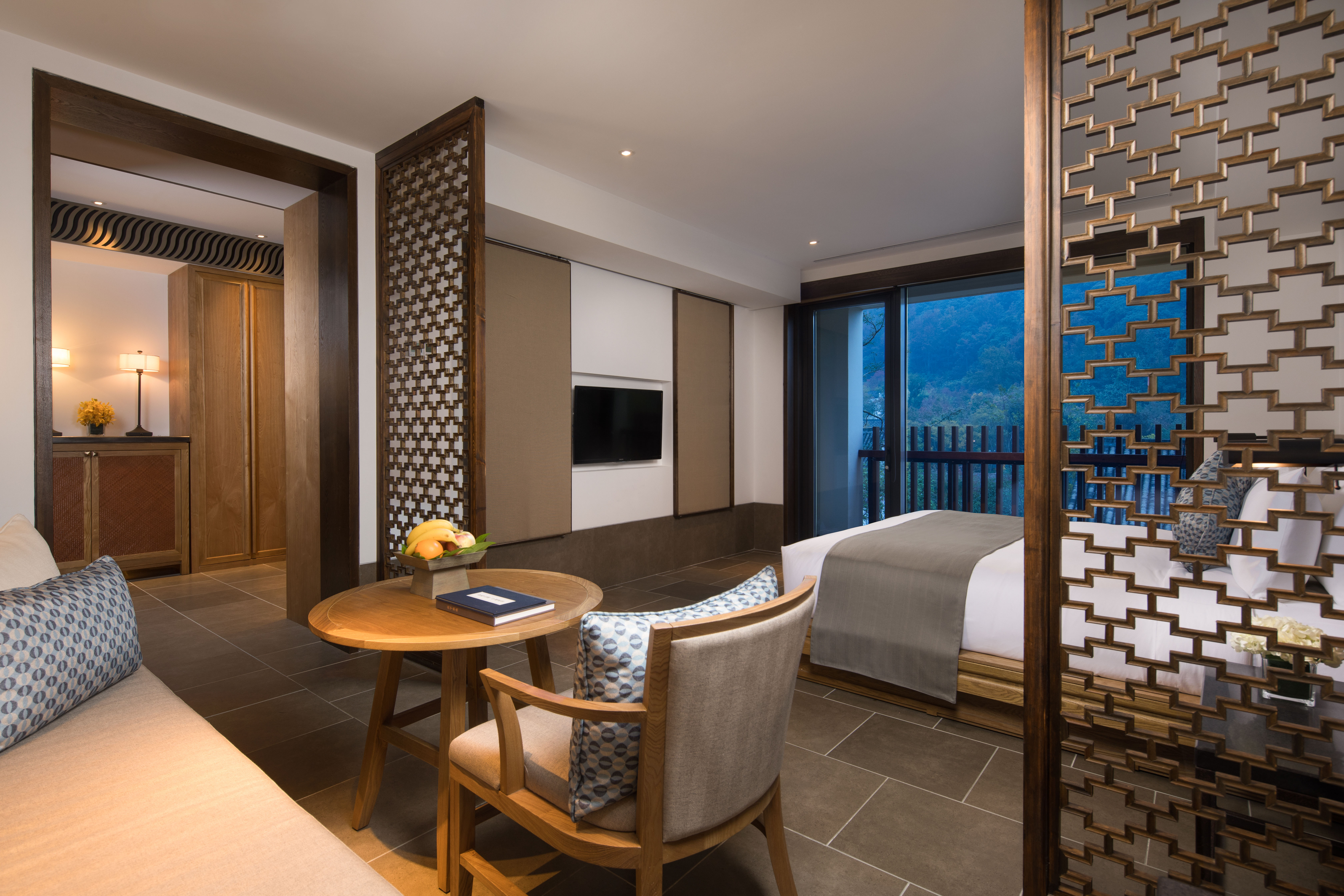 宛委阁大床房丨景观露台