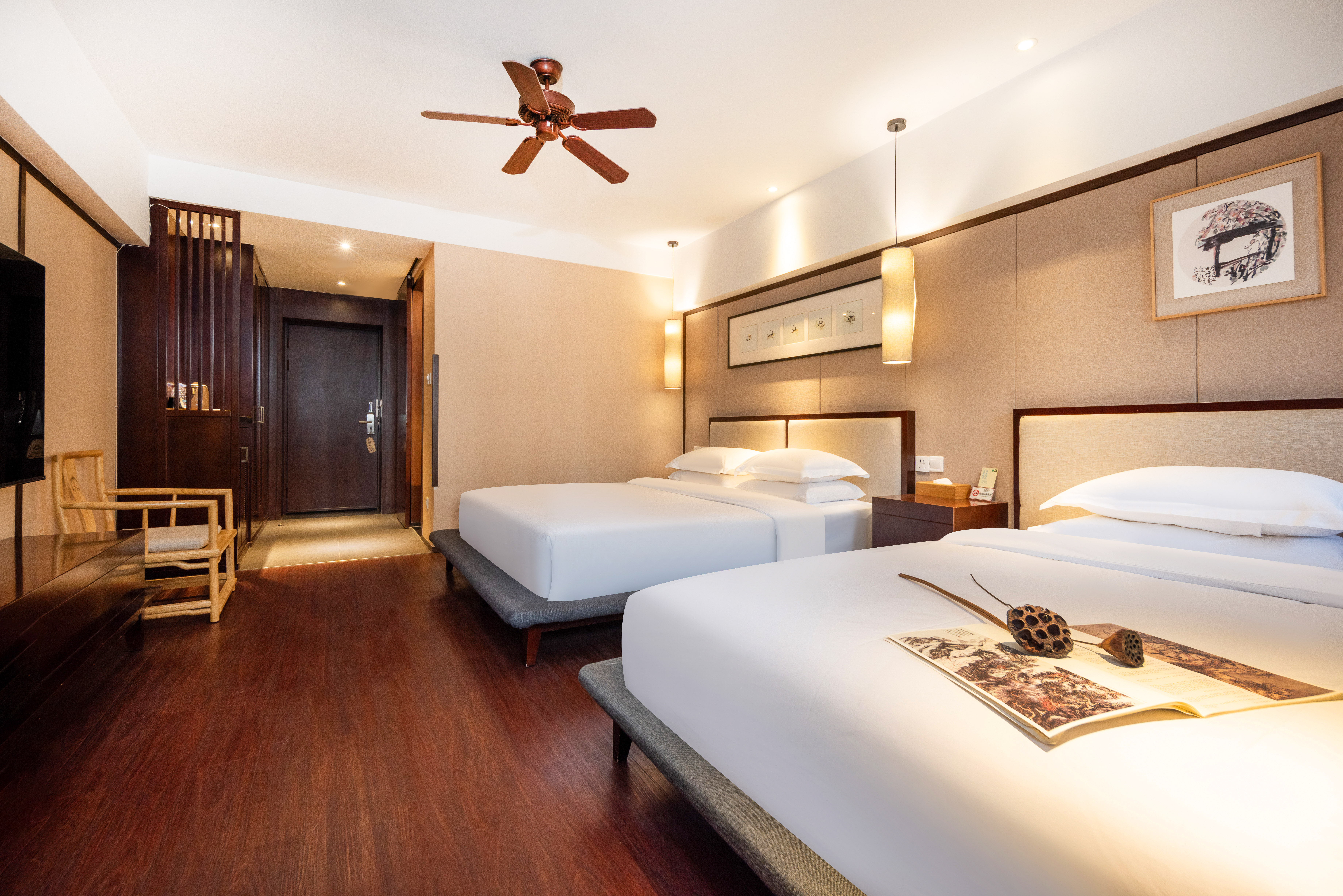 悦心家庭双床房（舒适宽床＋顶喷花洒＋智能电视投屏）