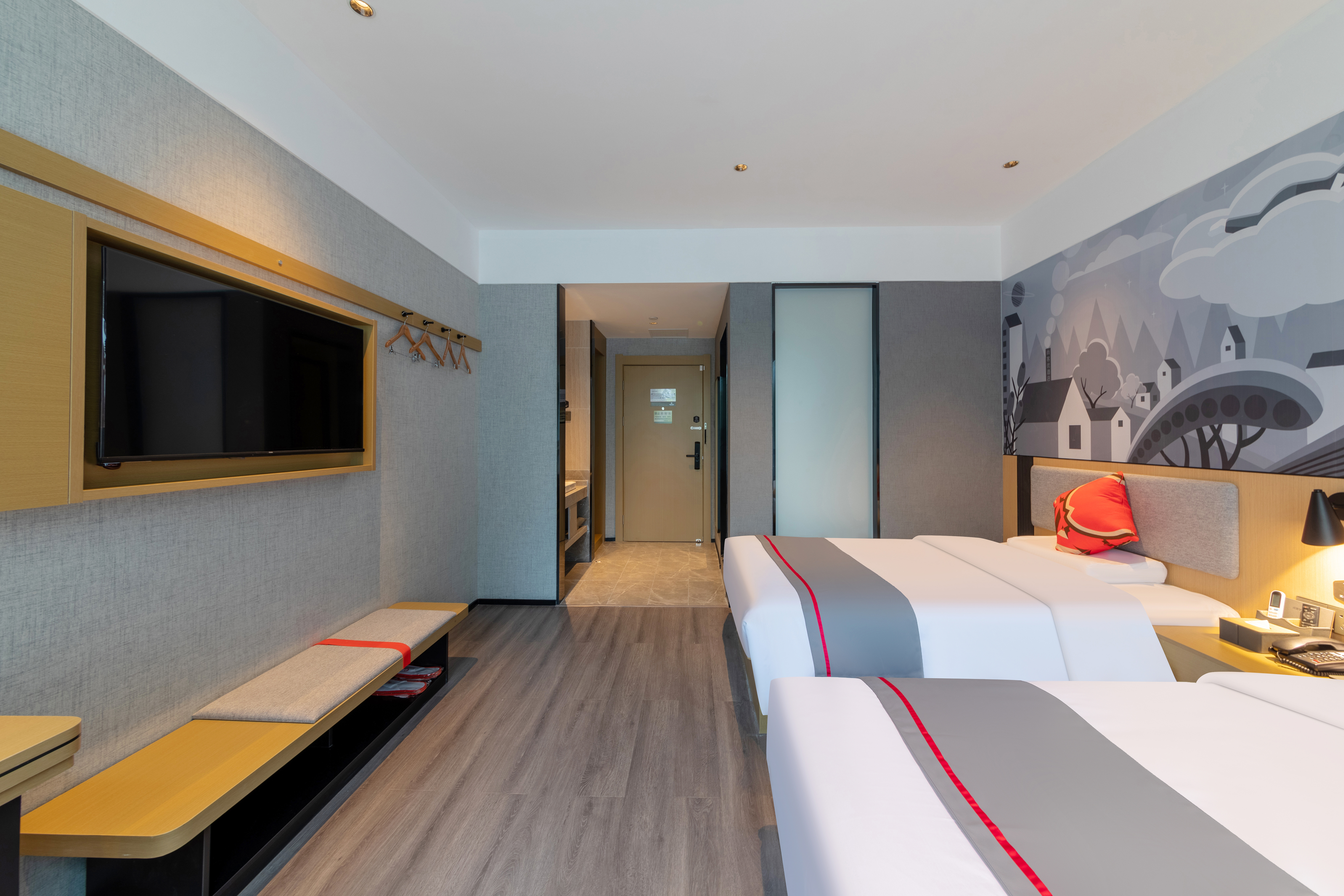 园景高级双床房（智能客控+零压床垫+乾湿分离）