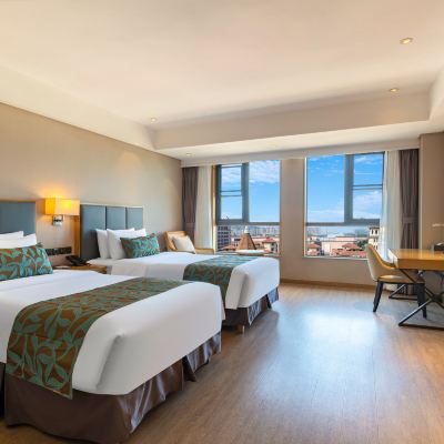 深睡智能雙床房 鄭州新鄭國際機場雲旅盛開飯店優惠