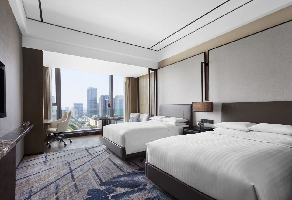 高楼层城市景观双床房·俯瞰CBD璀璨夜景