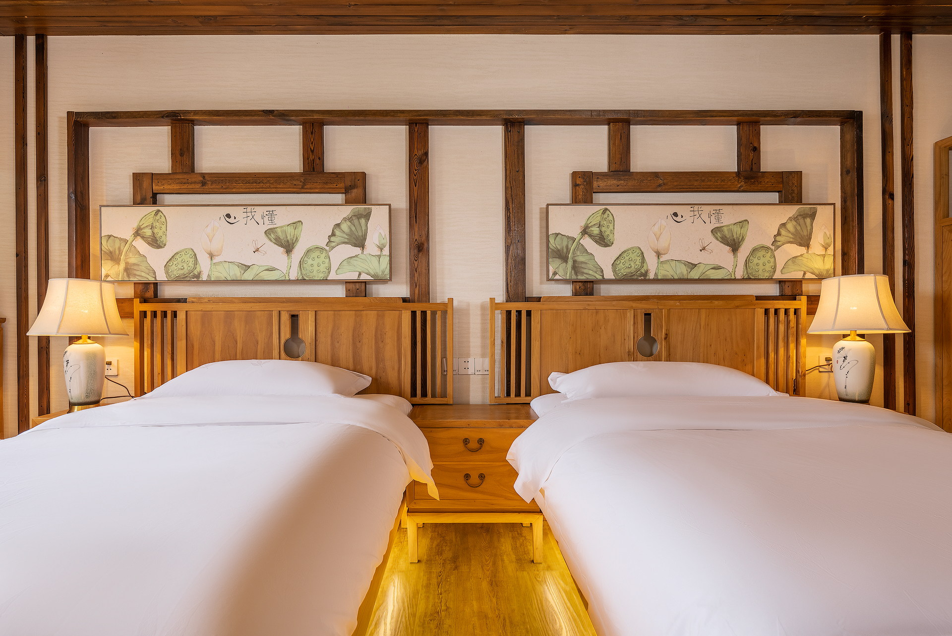 Bo Lian Chen Inn荷塘禅意双床房