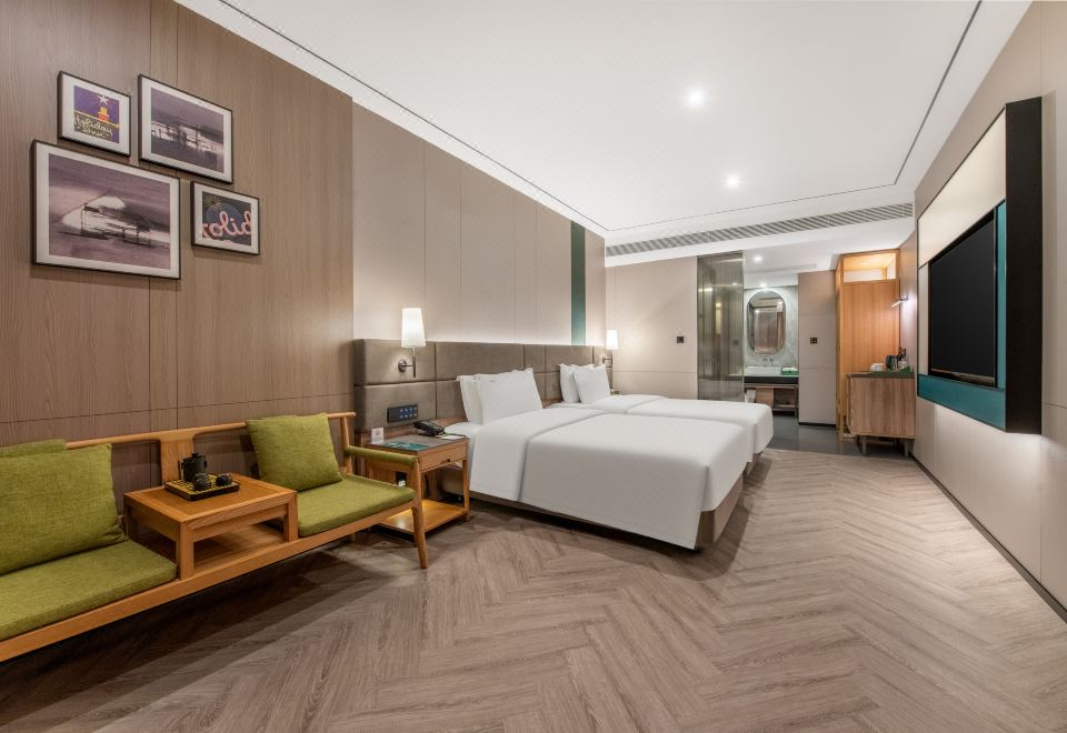 豪华城景双床房（舒达床垫+云朵记忆枕）