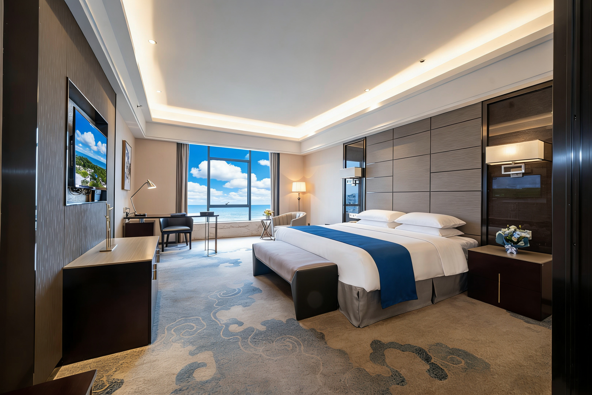 逸享|高级大床房「亲肤浴袍?高档床垫」