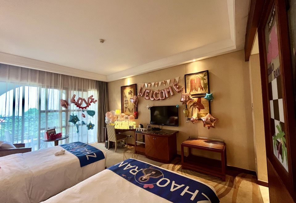 追星主題海景雙床房