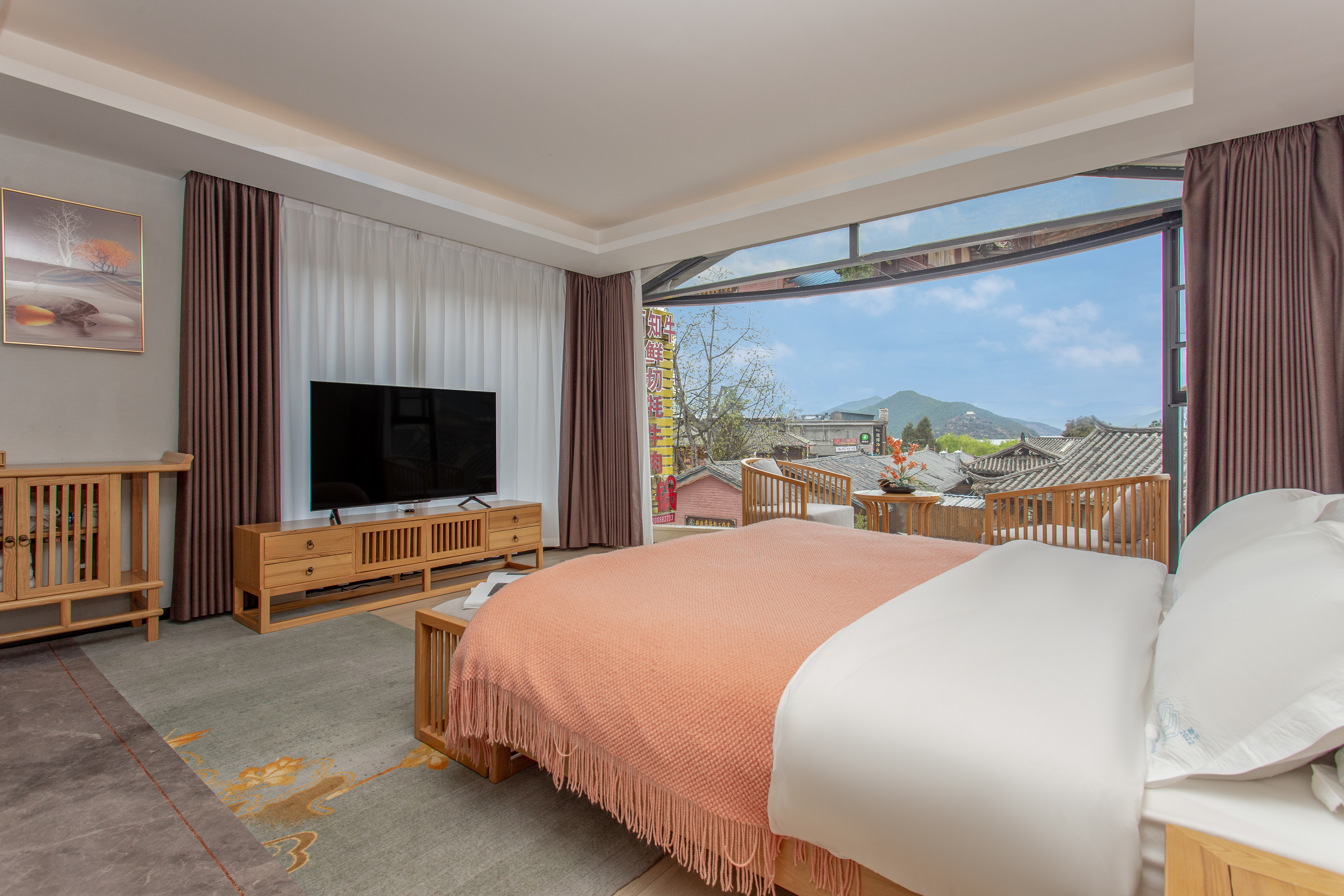 【全屋智能-270度蜜月大床房】有空調