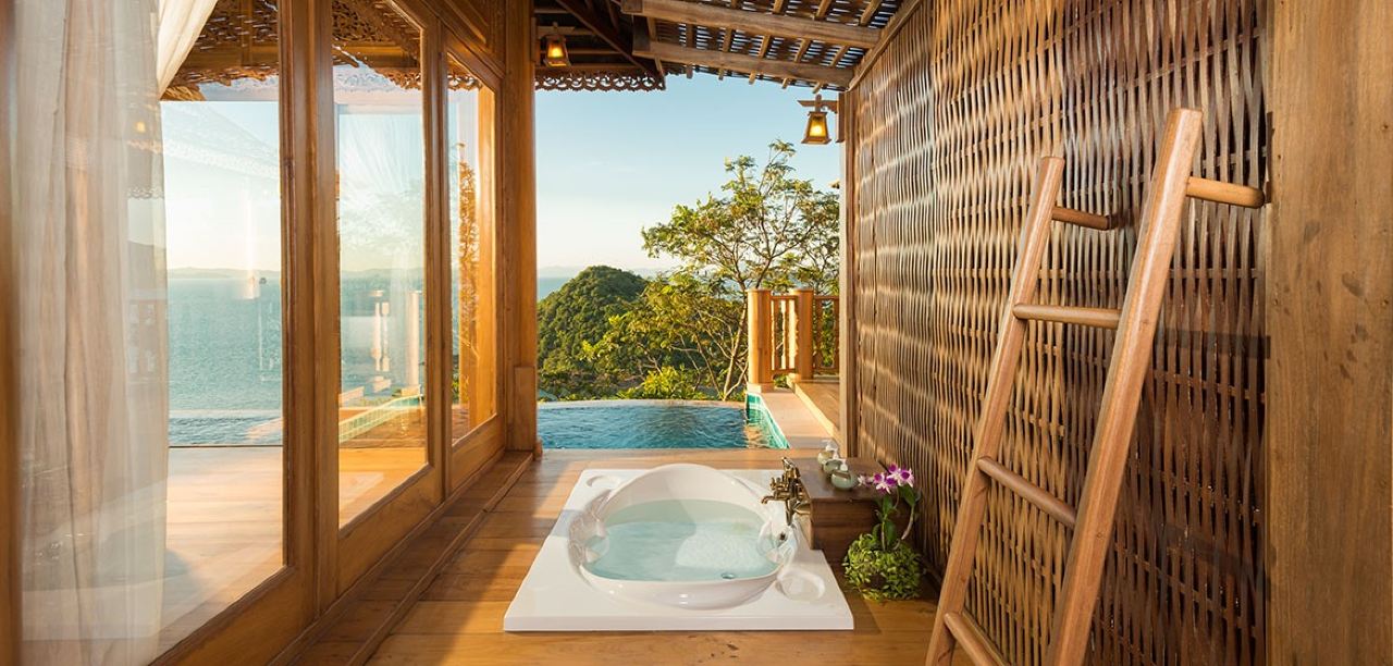 家庭两卧室海景泳池别墅