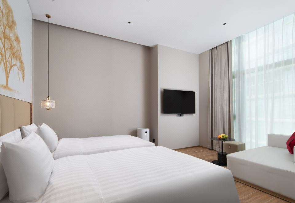 城景豪華雙床房（超大落地窗+智能客控+智能馬桶）