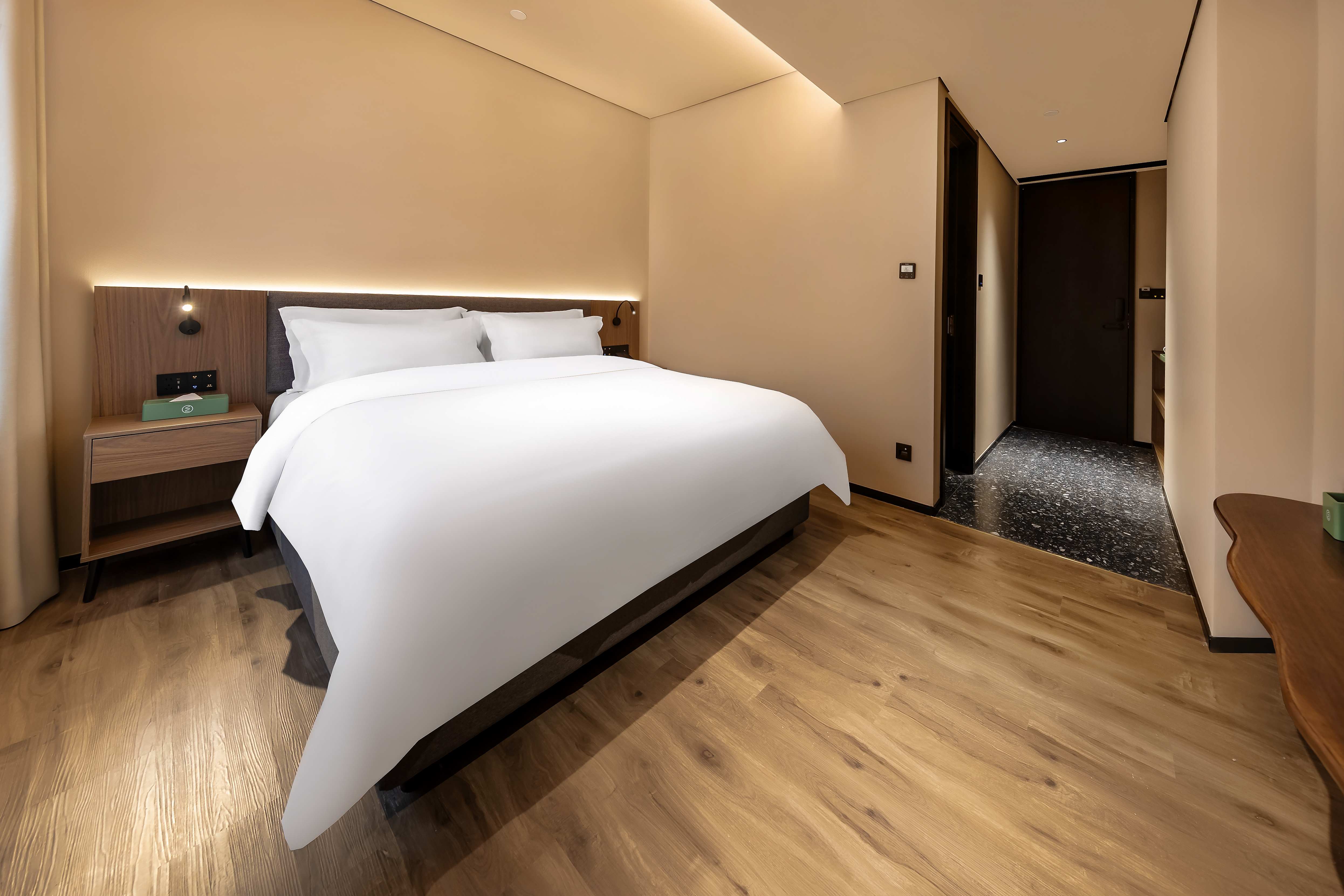 轻奢大床房（安静/舒适/清新+零压舒眠床垫）