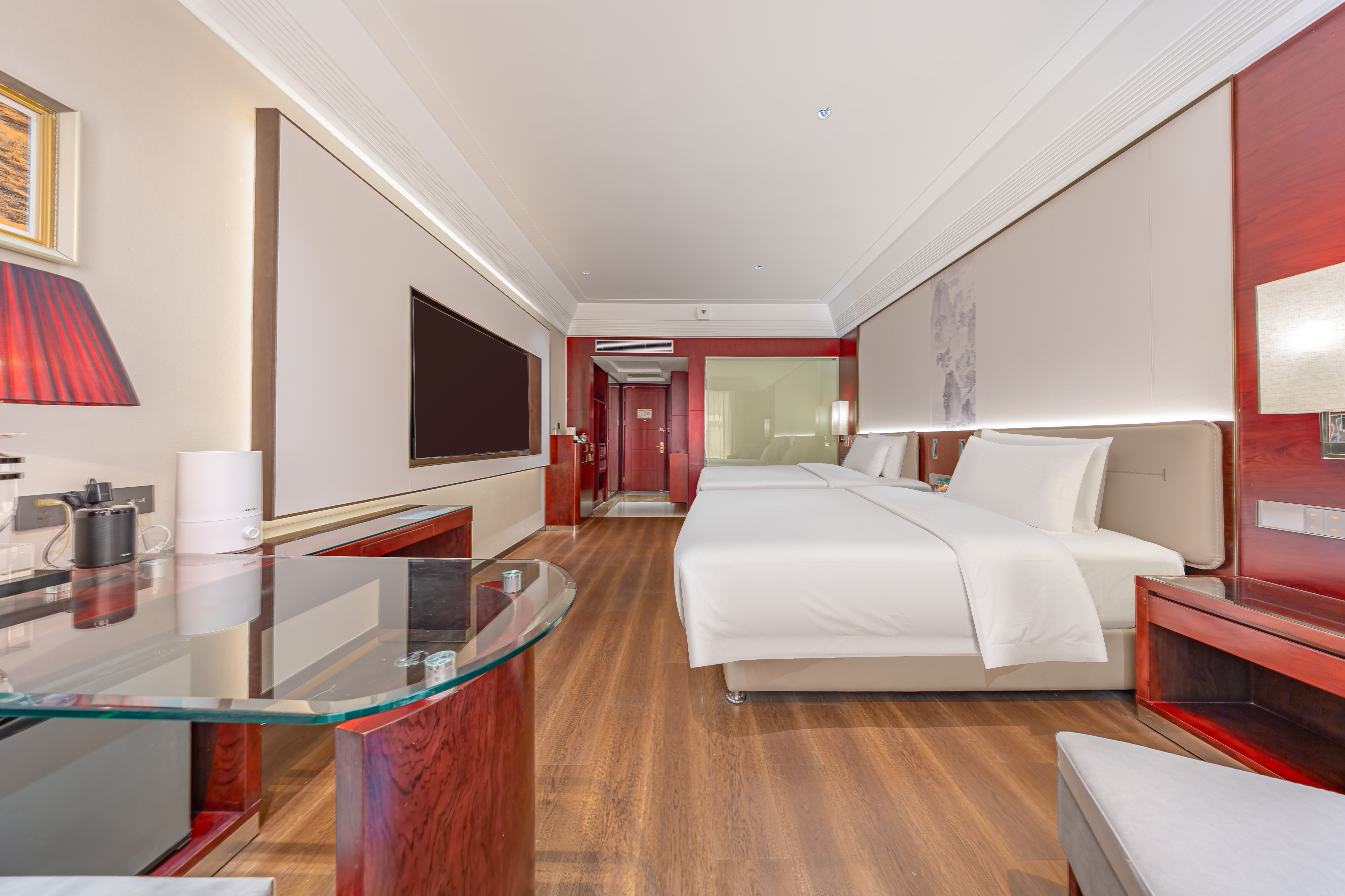 行政双床房（智能客控+落地窗+舒适浴缸+迷你小冰箱）