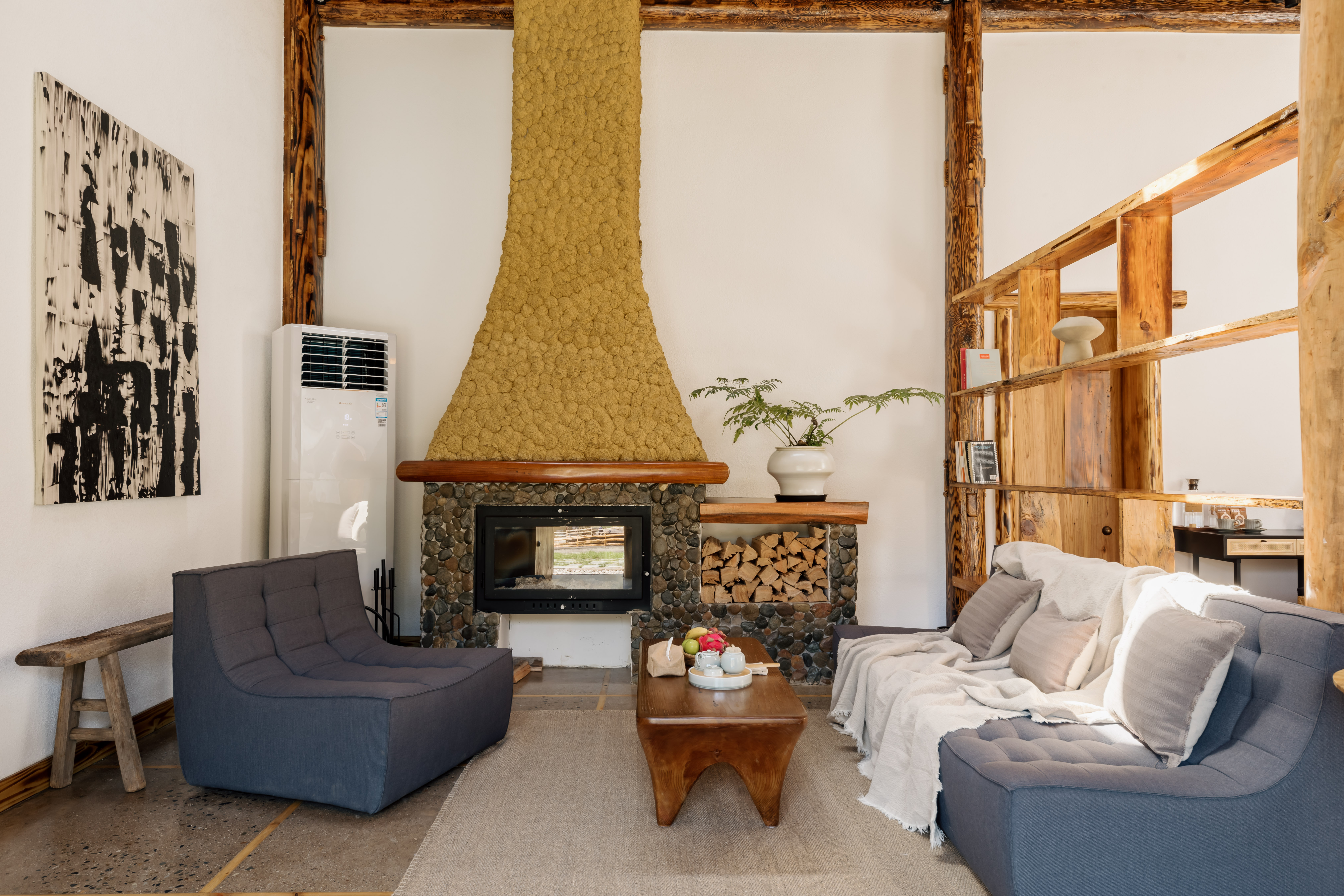 田园观景壁炉大床房