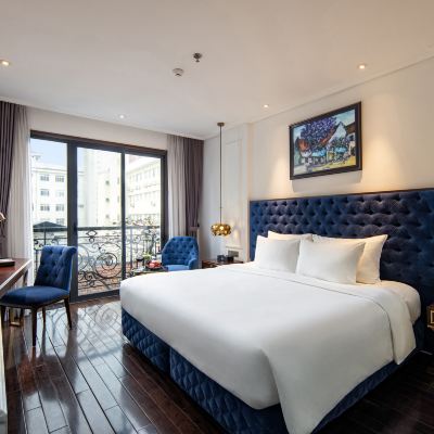 豪華行政房，配備 1 張雙人床，可欣賞城市景觀 河內安納托爾飯店優惠