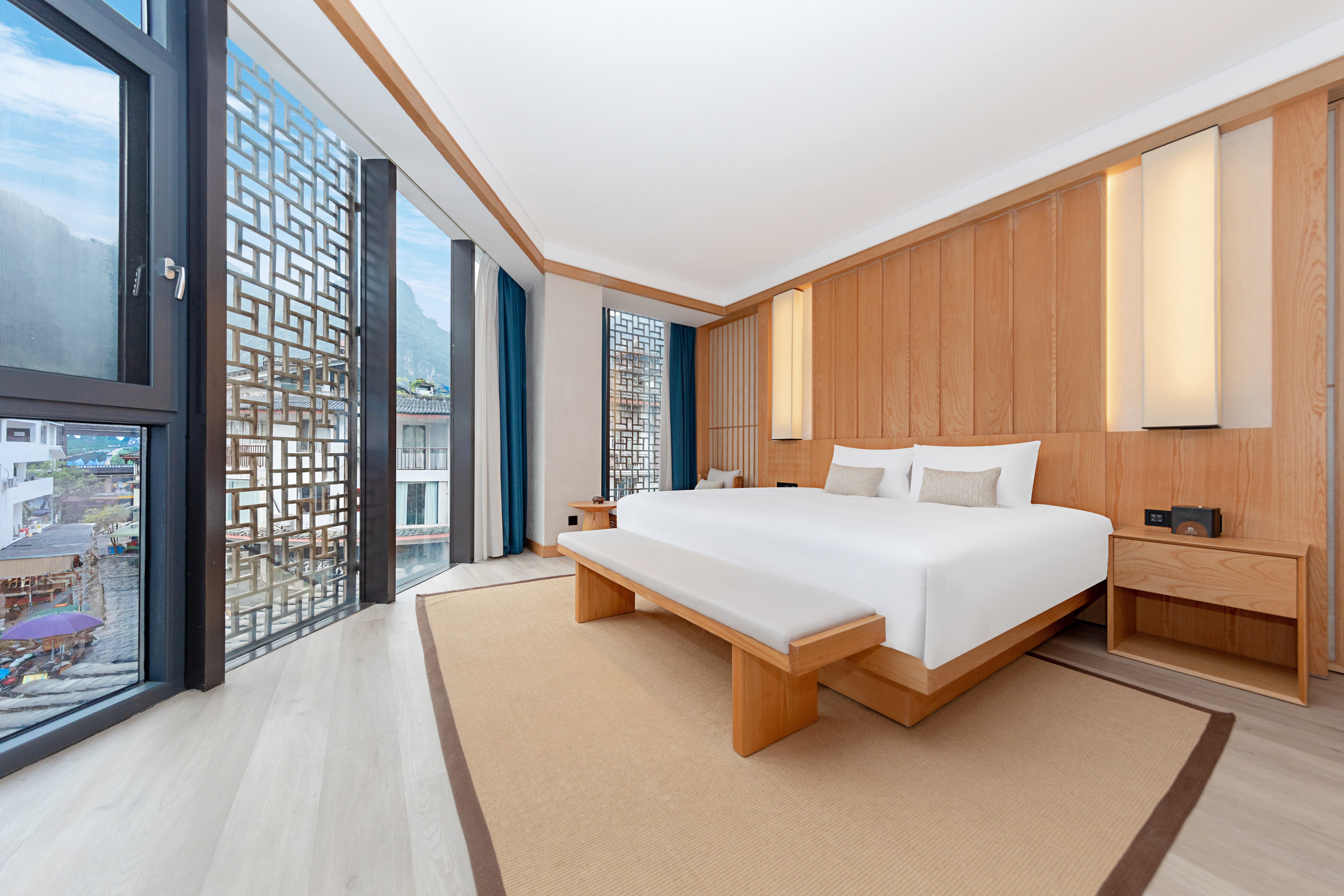 栖雾|景熙山景大床套房一室一厅丨270°落地全景+私人养生汗蒸房+独立会客空间