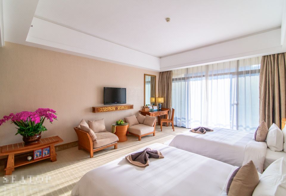 桂峯森景双床房-景观阳台-认证水质温泉水