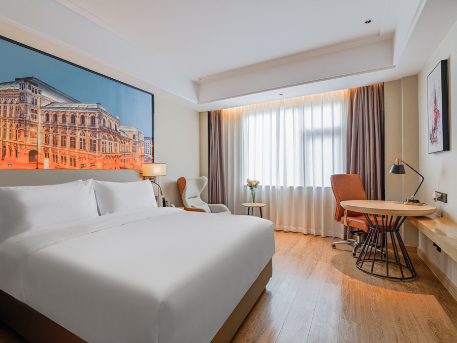 豪华大床房【愉梦床垫+宽敞静谧+Coffee机】