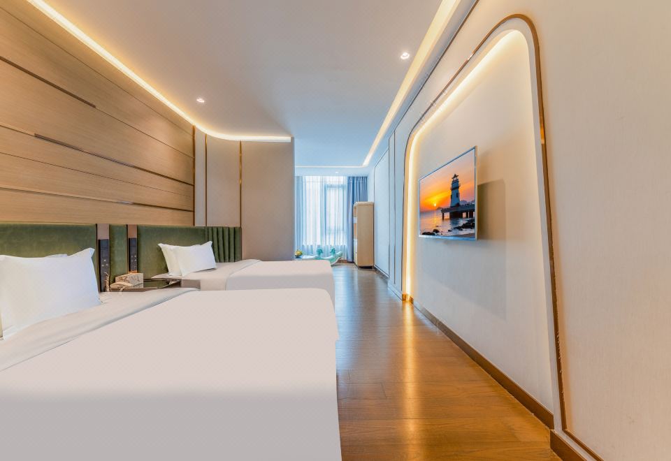 Verdant·豪华双床房「智能客控+minibar+浴缸泡澡」