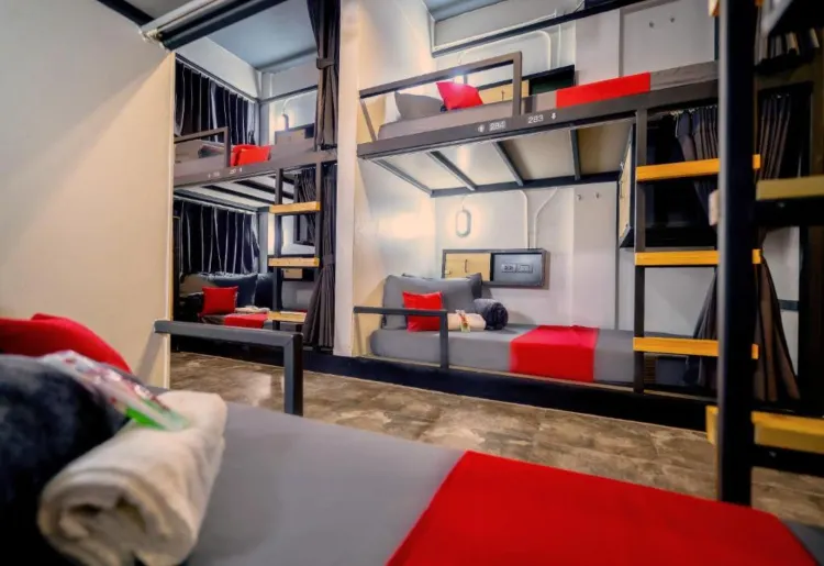 Bed In 8-Bed Female Dorm Room