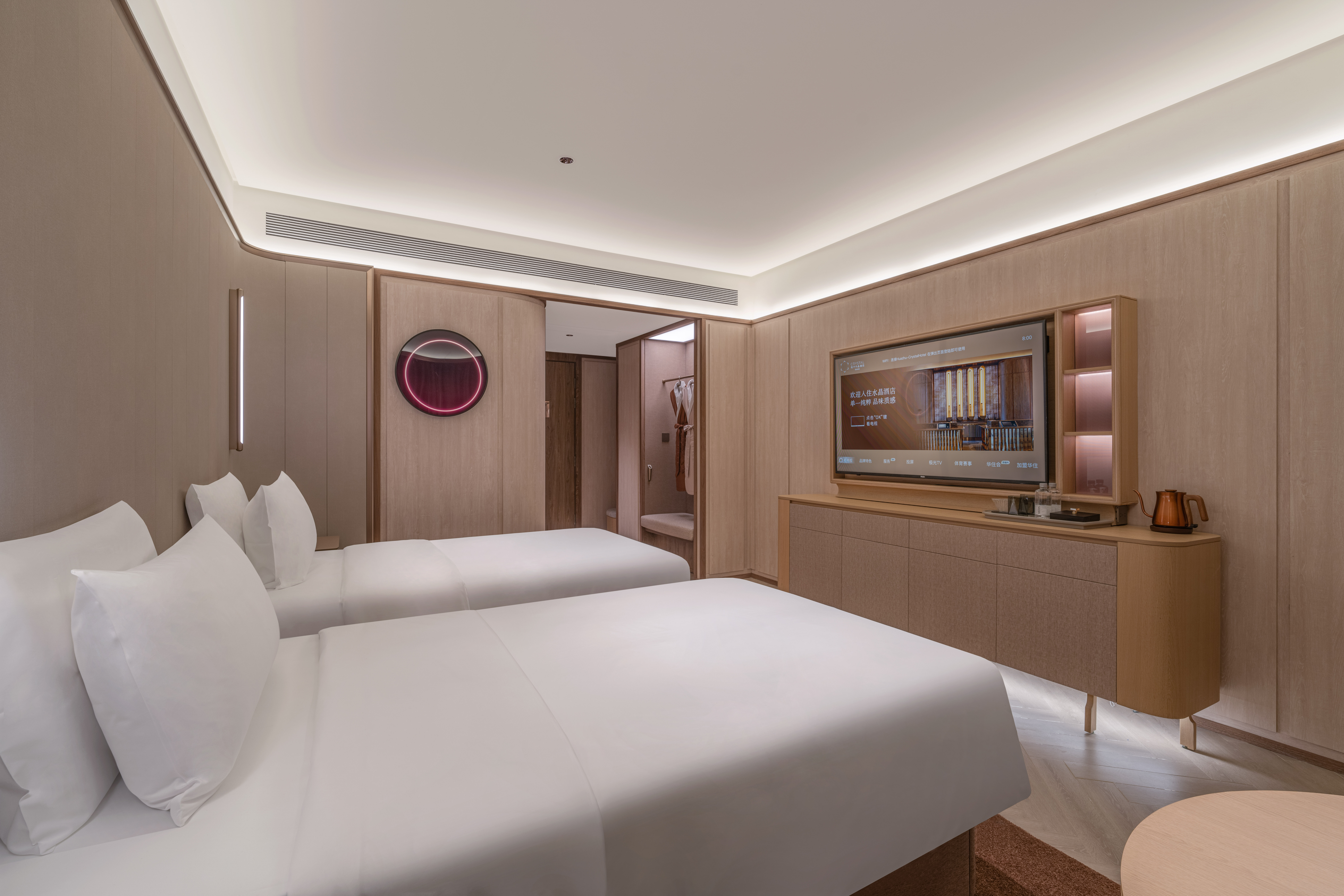 豪华双床房（丝涟床垫+徕芬吹风机+Mini吧+助眠音箱）