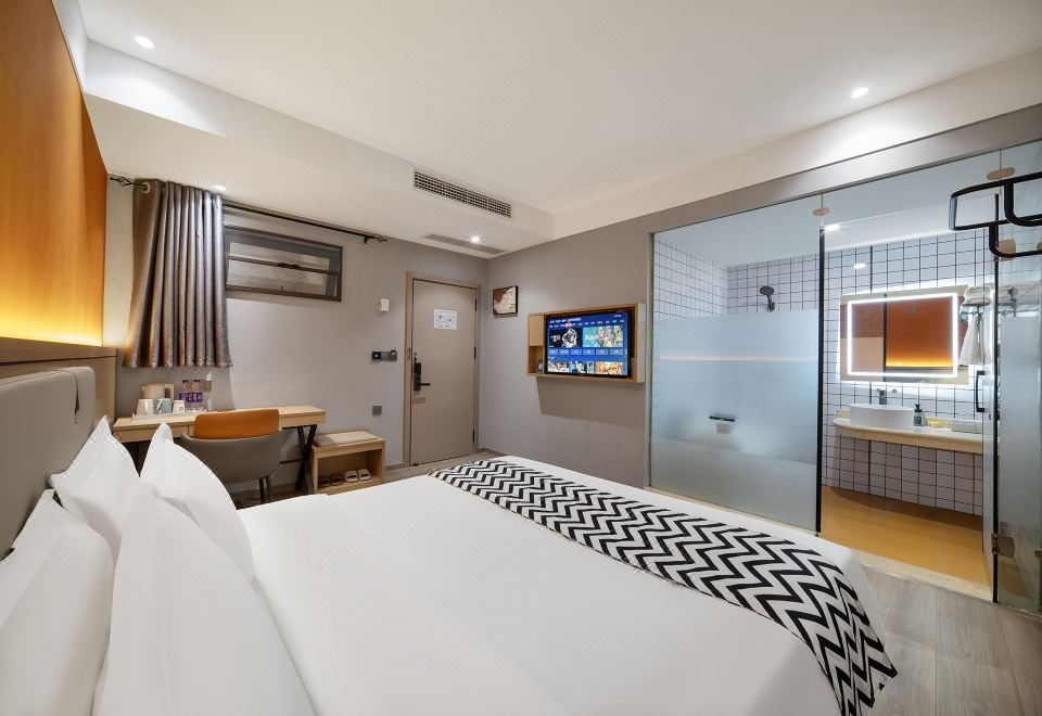 优雅丨蜜柚大床房（记忆.羽绒双枕+深睡眠床垫）