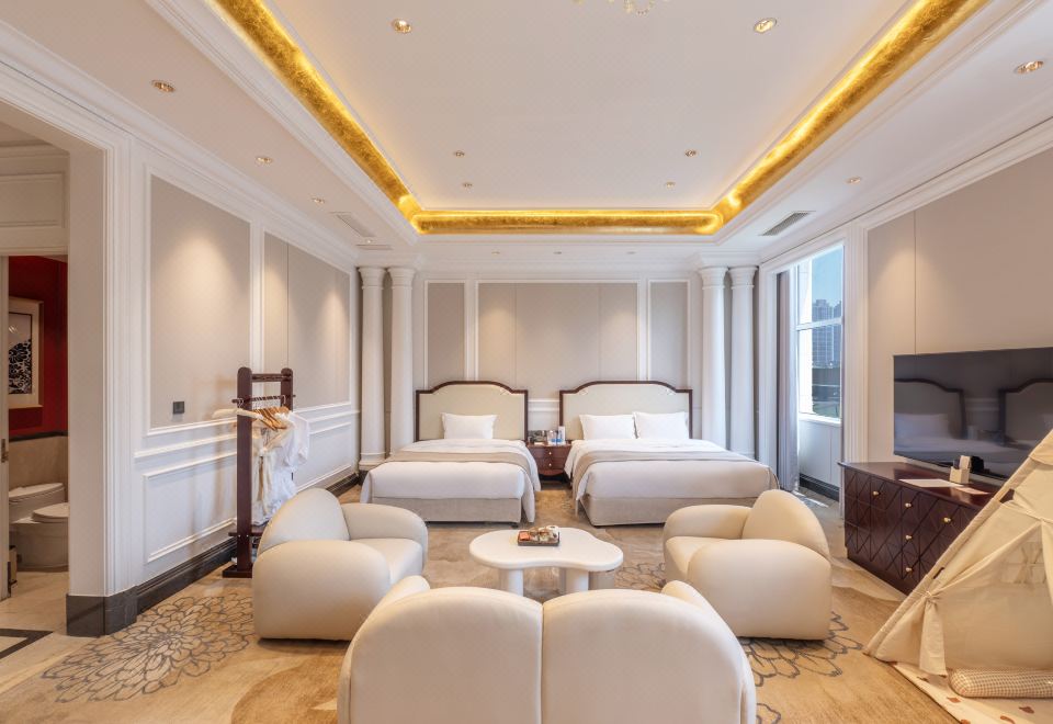 温馨家庭房【大床+上下铺+小童玩具】