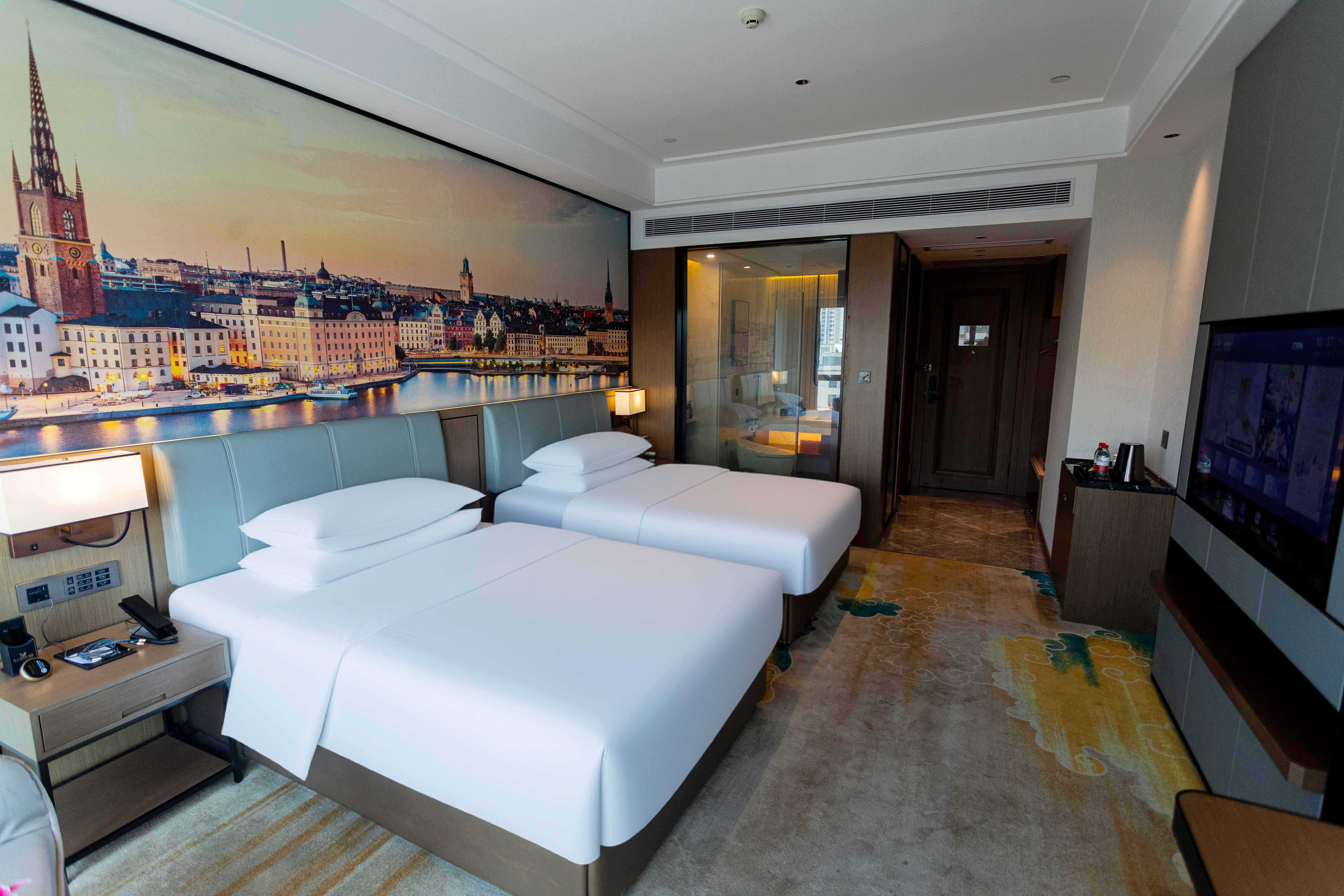 豪华双床房【雅典舒爽+自动窗帘窗纱+全屋智能语音】