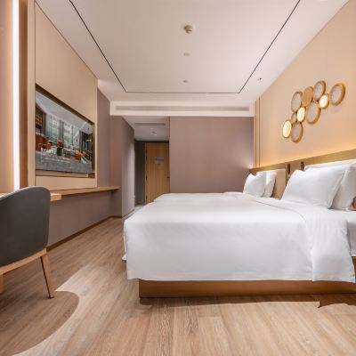 月若流金雙床房（65寸智能投屏|小冰箱|全屋智能客控） 桔子飯店（昆明長水國際機場店）優惠