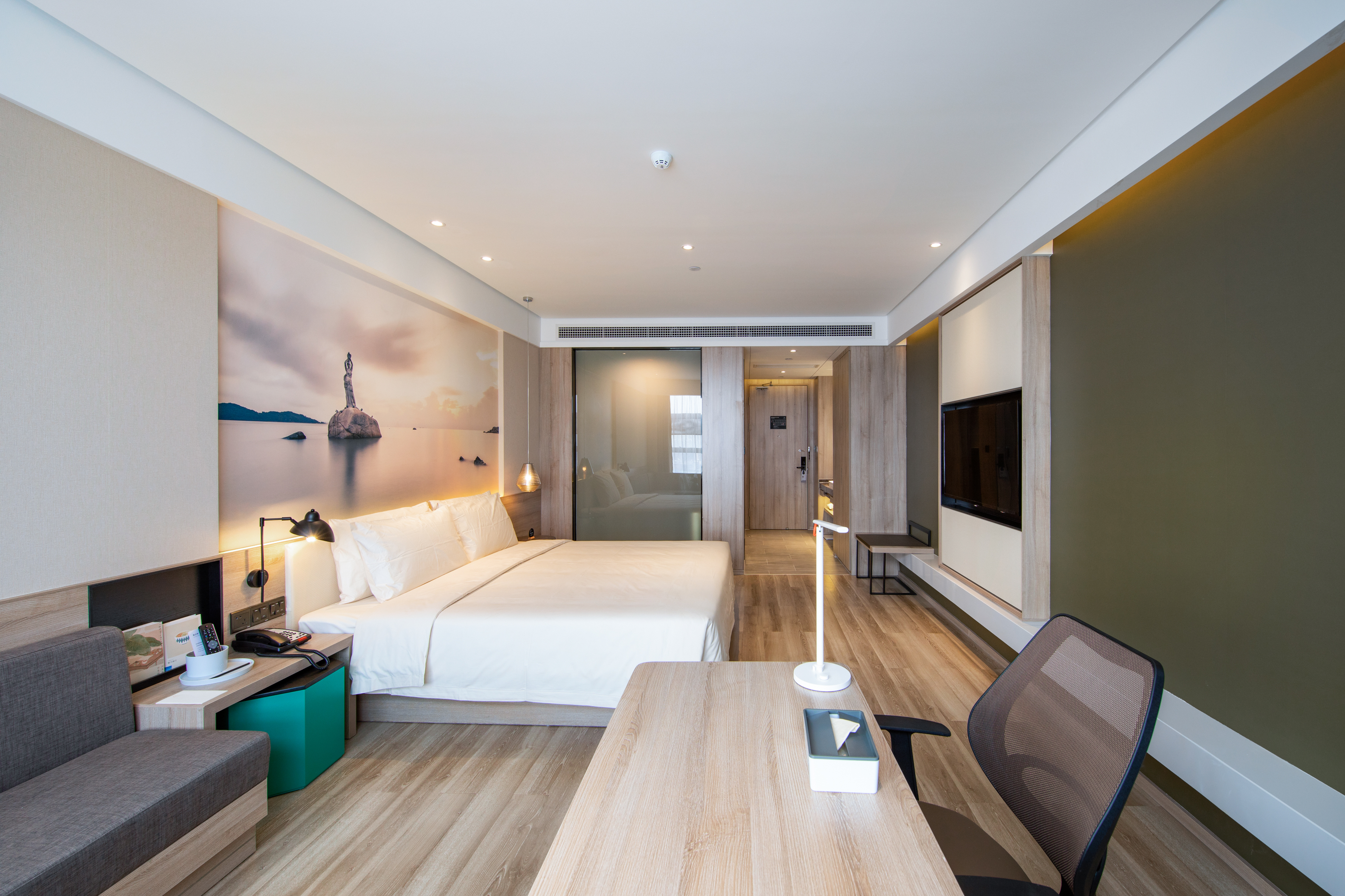 几木大床房（裸棉床品+迷你冰箱+深睡记忆枕）