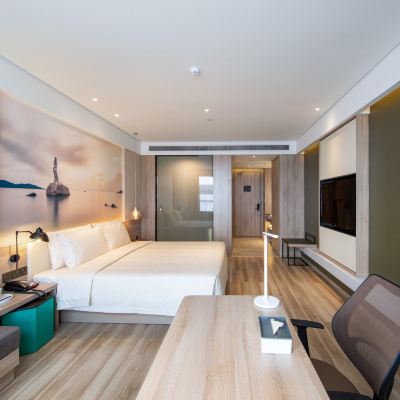 幾木大床房（裸棉床品+迷你冰箱+深睡記憶枕） 珠海香洲奧園廣場亞朵酒店優惠