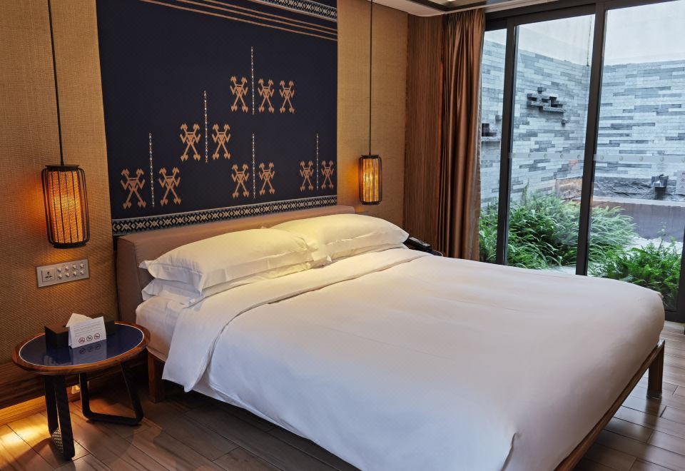 單臥別墅+大床+戶外休閑區