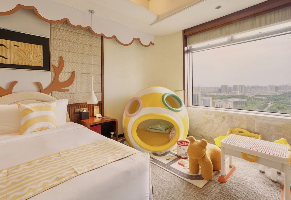 糖果飞屋豪华湖景双床房A（乐高墙丨俏皮鱼嘴）