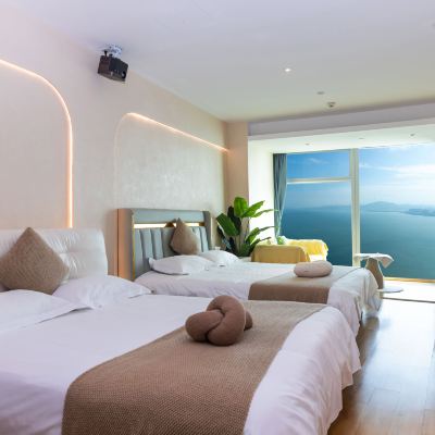 地標·絕美一線海景雙床房 廈門世茂雙子塔地標海景飯店公寓優惠