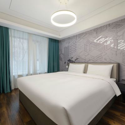 一房豪華套房（洗烘一體機+電視投屏+冰箱+微波爐） 上海森蘭洲海路地鐵站CitiGO HOUSE歡閣服務公寓優惠