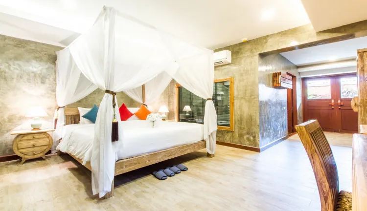 ห้องดีลักซ์ เตียงใหญ่ 1 เตียง