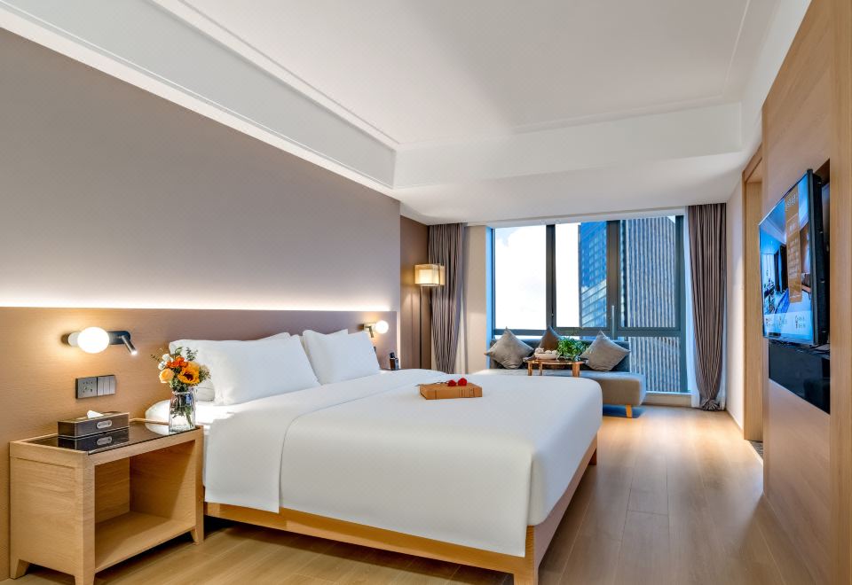 逸華：浴缸大床房-超大浴缸+超大空間+采光明亮+好眠