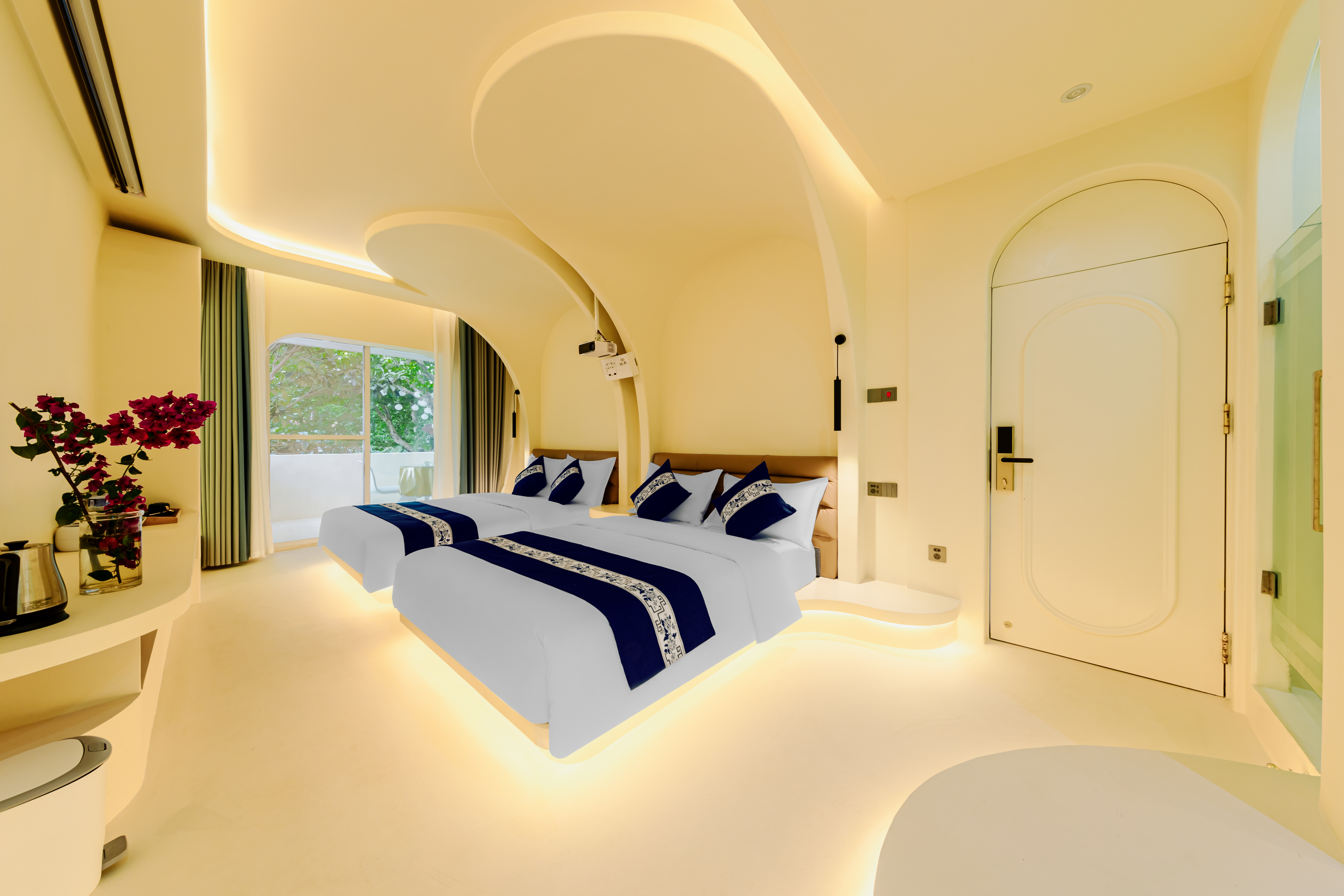 北欧雪韵别墅双床房[100寸1080P投影+智能马桶]