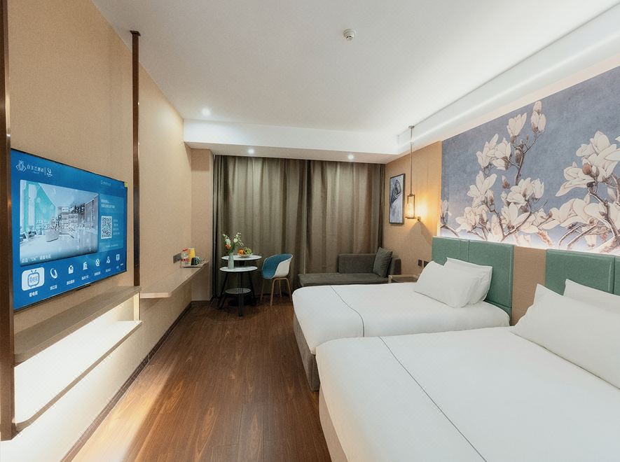 靜逸雙床房 電視投屏