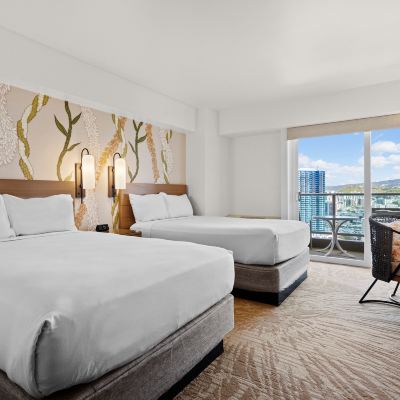 Waikiki Tower City Mountain View Room Double Beds Ala Moana Honolulu by Mantra Promo Code