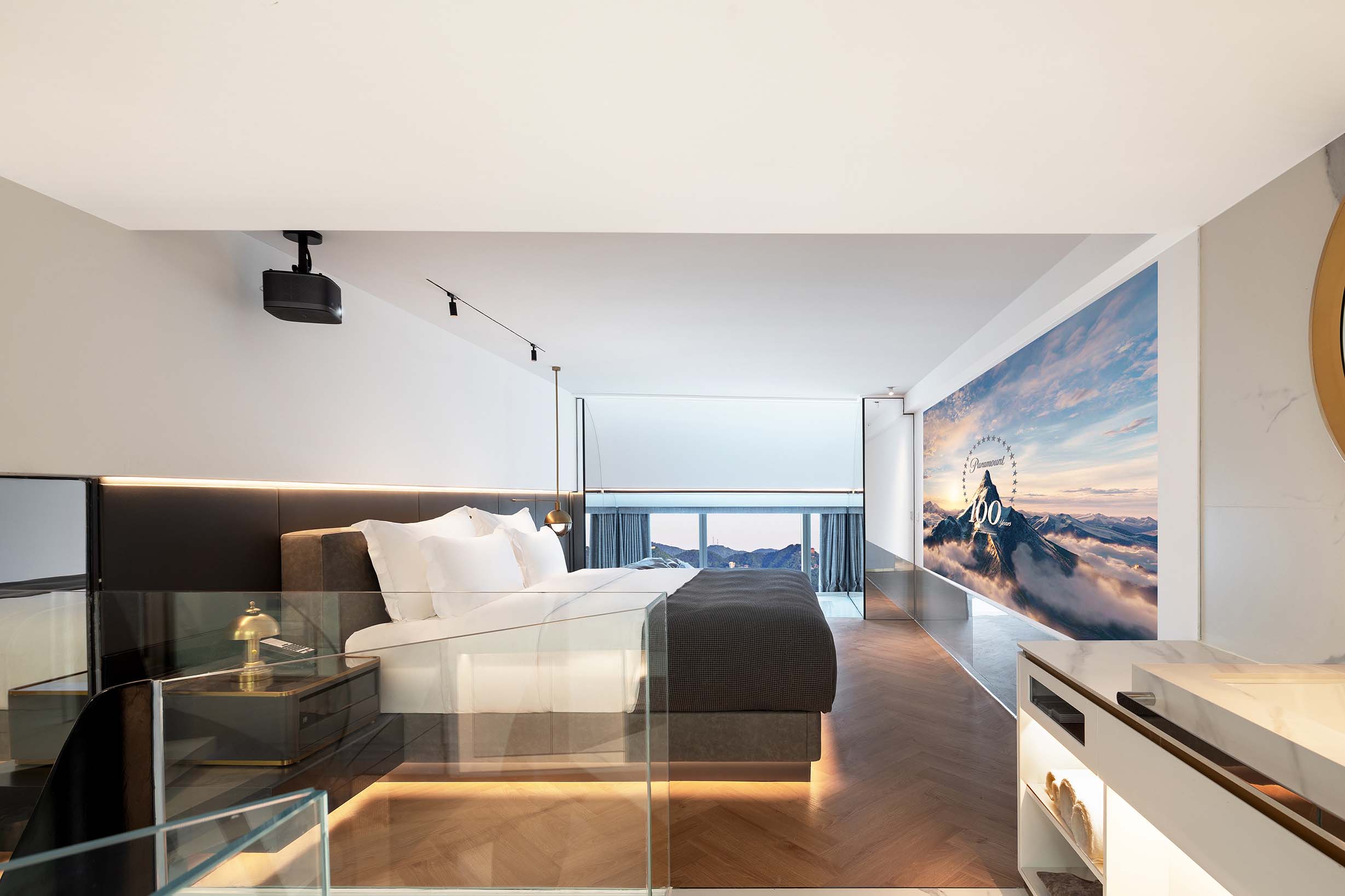 浮岛Loft·180°江景汤池套房B