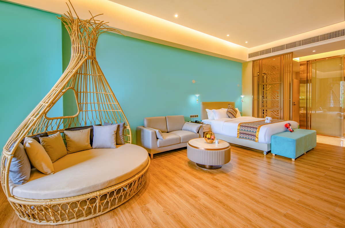 酒店B栋卡通大床房I独立泡池