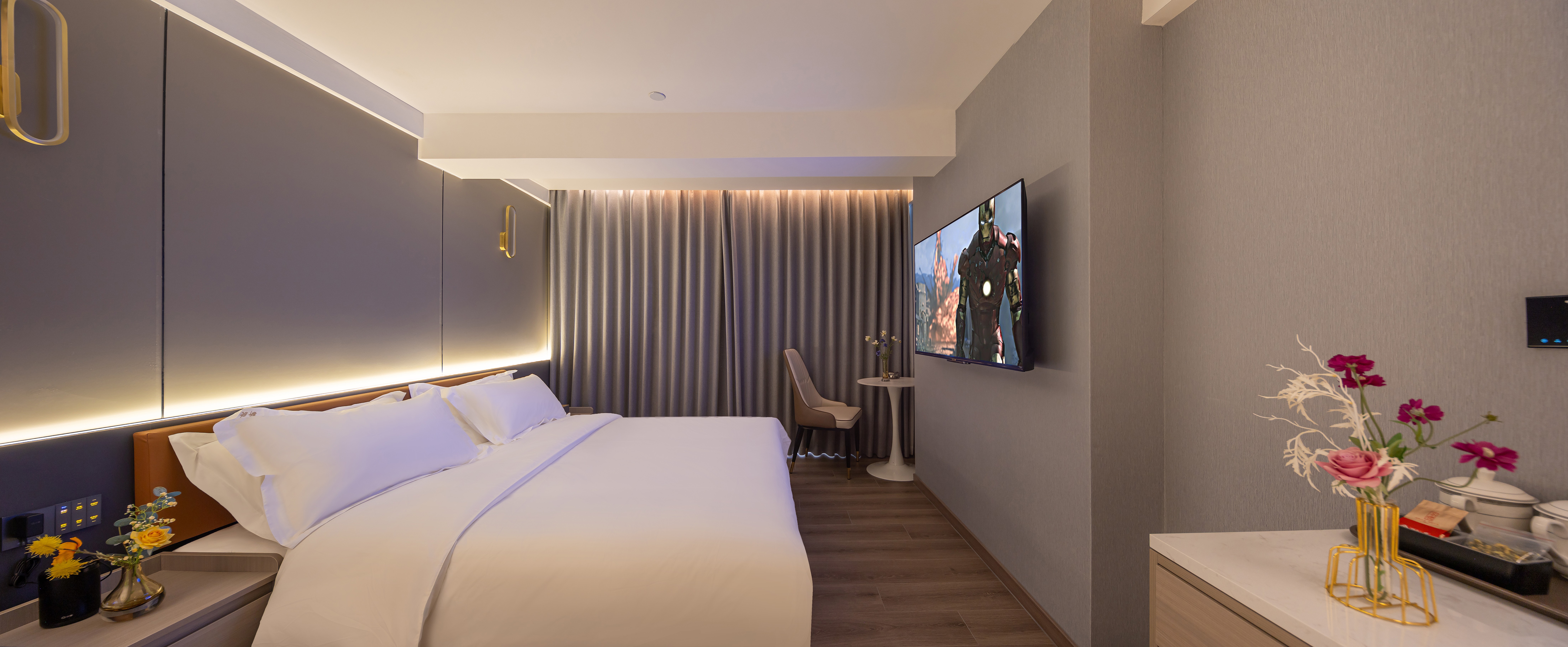 星都豪华大床房-智能投屏+小度智控+品质床垫+防蚊纱窗