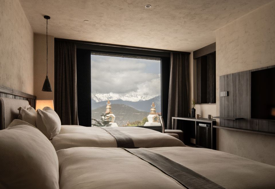 Jidou Snow Mountain Panoramic Bestie Twin Room