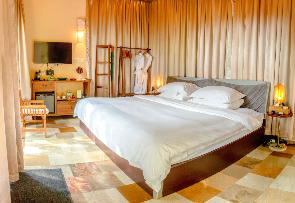 心悦谷亲水别墅大床房-独立庭院-私汤泡池