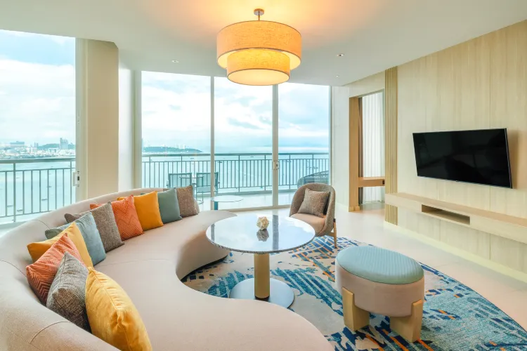 ห้องสวีทพรีเมียม 1 ห้องนอน เบย์ทาวเวอร์ เตียงคิงไซส์ 1 เตียง