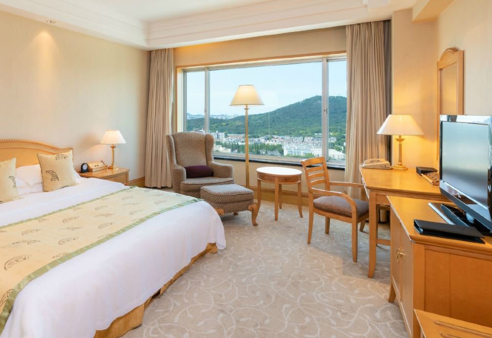 紫金山景豪華大床房-住在城市看山景