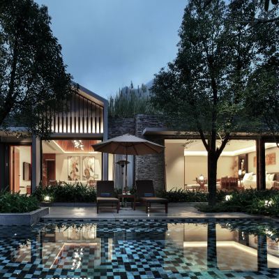 隱築山河二房恆温泳池別墅 陽朔潼鄉度假酒店優惠