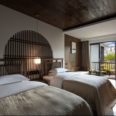 新柳·晨光滿園花園雙床房 聚舍The House｜Forest Coffee Theme Hotel·大美華宿（森氧臨溪咖啡主題店）優惠